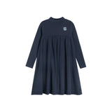 Ely's & Co Navy/Blue Embroidered Clover Collection Dress