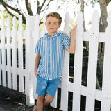 Analogie Fresh Blue Stripe Downtown Button Down Shirt