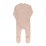 Ely's & Co Pink Floral Dot Collection Footie