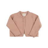 Ely's & Co Pink Floral Star Knit Collection Cardigan