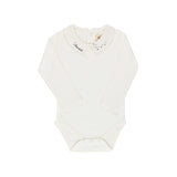 Ely's & Co Blue Floral Star Knit Collection Bodysuit