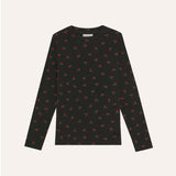 Campamento Grey Flowers Top