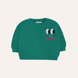 Campamento Green Smiling Face Baby Sweatshirt