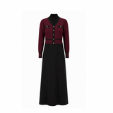 Pashmini Burgundy Overlay Emerson Maxi Dress