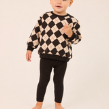 Parni Black Argyle Sweatshirt Set