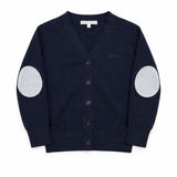 Parni Navy Patch Cardigan