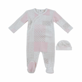 Kipp Pink Patchwork Footie Set