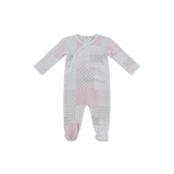 Kipp Pink Patchwork Footie