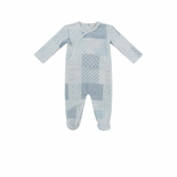 Kipp Blue Patchwork Footie