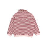 Buho Pomegranate Soft Stripes Sweatshirt