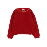 Buho Cherry Scallop Sweater