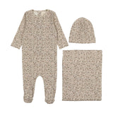 Mema Knits Floral Blue Floral Take Me Home Set