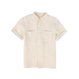 Le Bourdon Tan Front Pocket Shirt