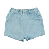 Analogie Light Wash Denim Shorts