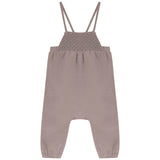 Mini P Beige Smocked Detail Romper