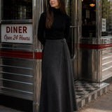 Luna Mae Grey Tia Side Buckle Skirt
