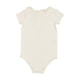 Lil Legs Winter White Ruffle Onesie