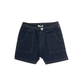 Crew Navy Pull-On Washed Jean Shorts