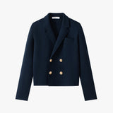 Coco Blanc Navy Double Breasted Sweater