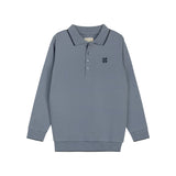 Ely's & Co Blue Embroidered Clover Collection Polo