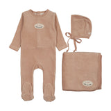 Lilette Dusty Pink Velour Patch Take Me Home Set
