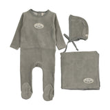 Lilette Light Blue Velour Patch Take Me Home Set