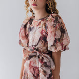 Petite Amalie Photo Rose Print Celine Dress