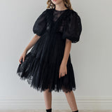 Petite Amalie Black/Pink Anais Dress