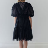 Petite Amalie Black/Pink Anais Dress