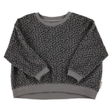 Piupiuchick Grey Animal Print Sweatshirt