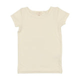 Lil Legs Cream Bamboo Tee Short Sleeve