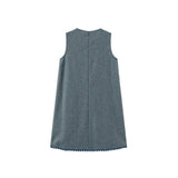 Valen Vee Blue Fran Scalloped Jumper