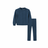 Valen Vee Teal Fran Knit Set