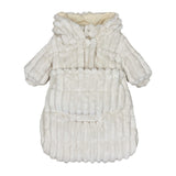 Mantel Beige Vertical Stripe Snowsuit