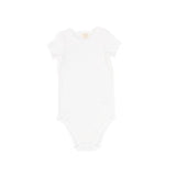 Lil Legs Pure White Short Sleeve Onesie