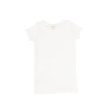 Lil Legs Winter White Short Sleeve Ribbed Tee