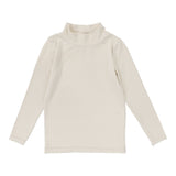 Lil Legs Cream Bamboo Mockneck