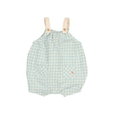 Buho Aqua Gingham Romper