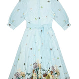 Elle Oh Elle Blue Print Leni Dress