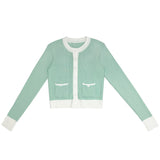 Elle Oh Elle Mint/Ivory Blake Cardigan