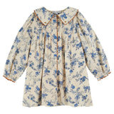 Emile Et Ida Orchid Bleu Collar Dress