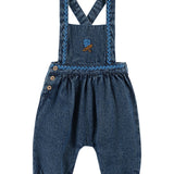 Emile Et Ida Denim Embroidered Overalls