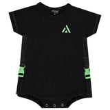 Jay Bee Black Neon Buckle Romper