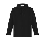 Parni Black Pocket Sleeve Polo