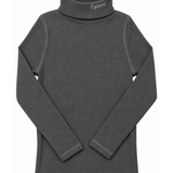 Parni Grey LP Embroidered Turtleneck