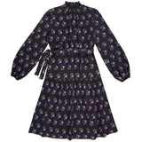 Zaikamoya Purple Floral Taylor Dress