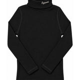 Parni Black LP Embroidered Turtleneck