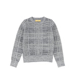 Le Bourdon Grey Plaid Sweater
