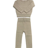 Klai Natural Cable Sweater Set