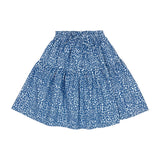 Teela Leopard Denim Skirt